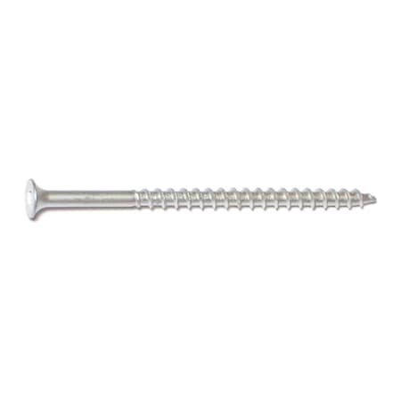 Midwest Fastener Deck Screw, #10 x 3-1/2 in, Steel, Flat Head, Square Drive, 25 PK 30707
